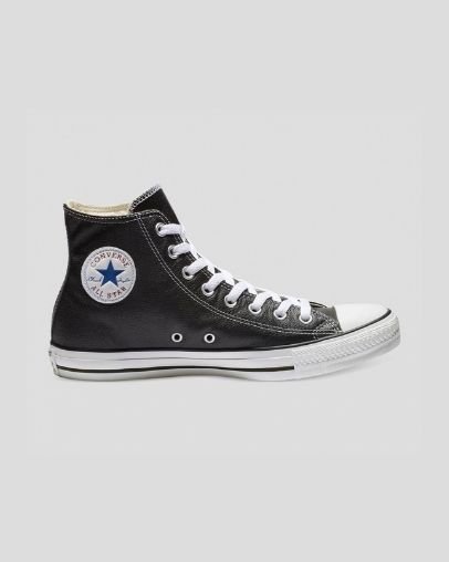 Converse Chuck Taylor All Star Klassische Leder High Top Schwarz | A52016B