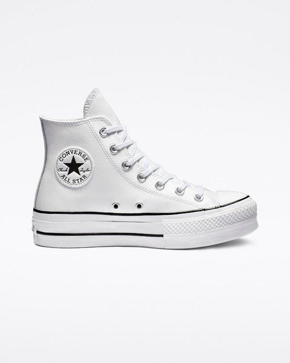 Converse Chuck Taylor All Star Lift Leder High Top Weiß | A36121U