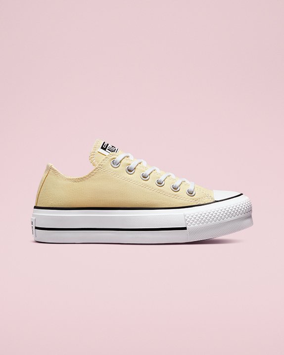 Converse Chuck Taylor All Star Lift Seasonal Color Low Top Zitrone | A24449Q