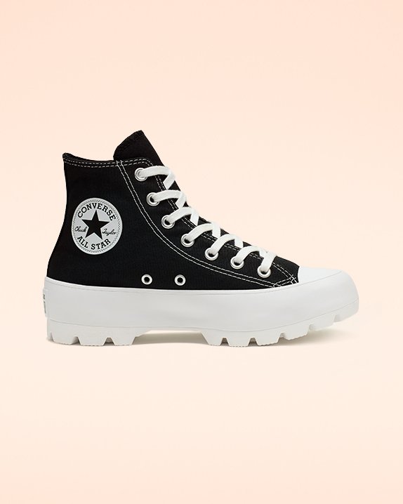 Converse Chuck Taylor All Star Lugged High Top Schwarz | A01078Q