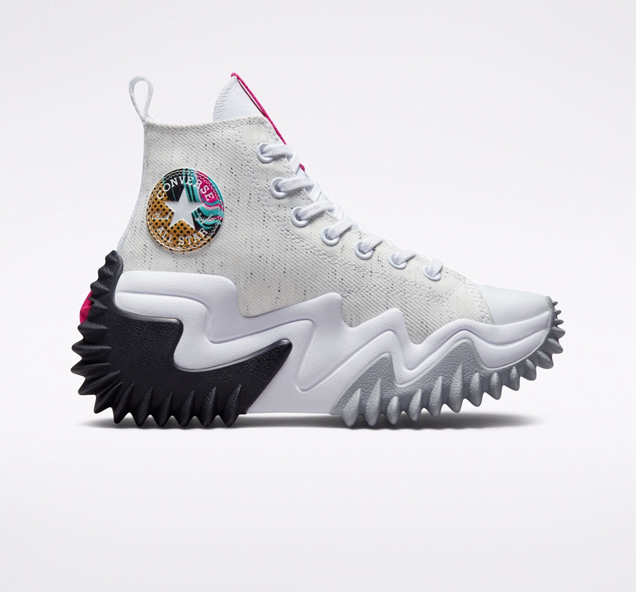 Converse Run Star Motion Plattform '90s Marbled Weiß | A74003L