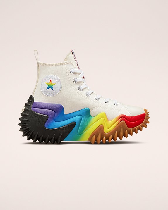 Converse Run Star Motion Plattform Pride High Top Weiß | A23682J